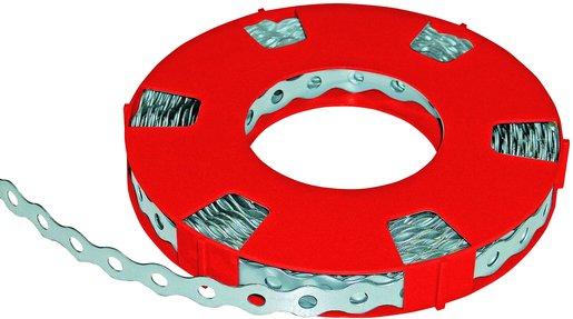 Metallmontageband 12 mm x 0,7 mm Loch 5,1 mm 10 m