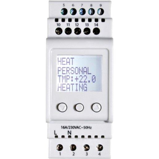Universalthermostat für Verteilereinbau mit Digitalanzeige