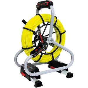 Profi-Set Glasfaserstab Ø 4,5mm Gewinde RG6 60m inkl. Haspel