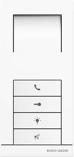 Innenstation Audio studioweiß matt - Busch-Welcome 2-Draht