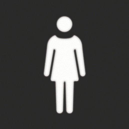 Folie für LED - Signallicht mit Aufdruck Symbol Frau