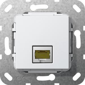 MJ RJ45 Cat 6A 10 GB LSA Plus Einsatz für System 55 reinweiß