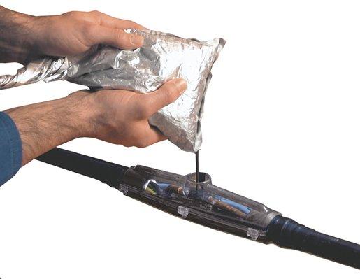 Gießharz-Verbindungsmuffe 4x10 mm²