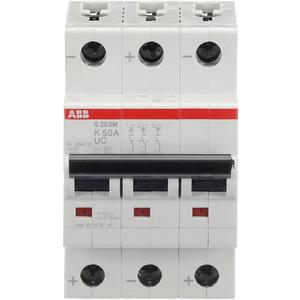 LS-Schutzschalter 3-polig 10kA /10kA K-Char 50A 3TE