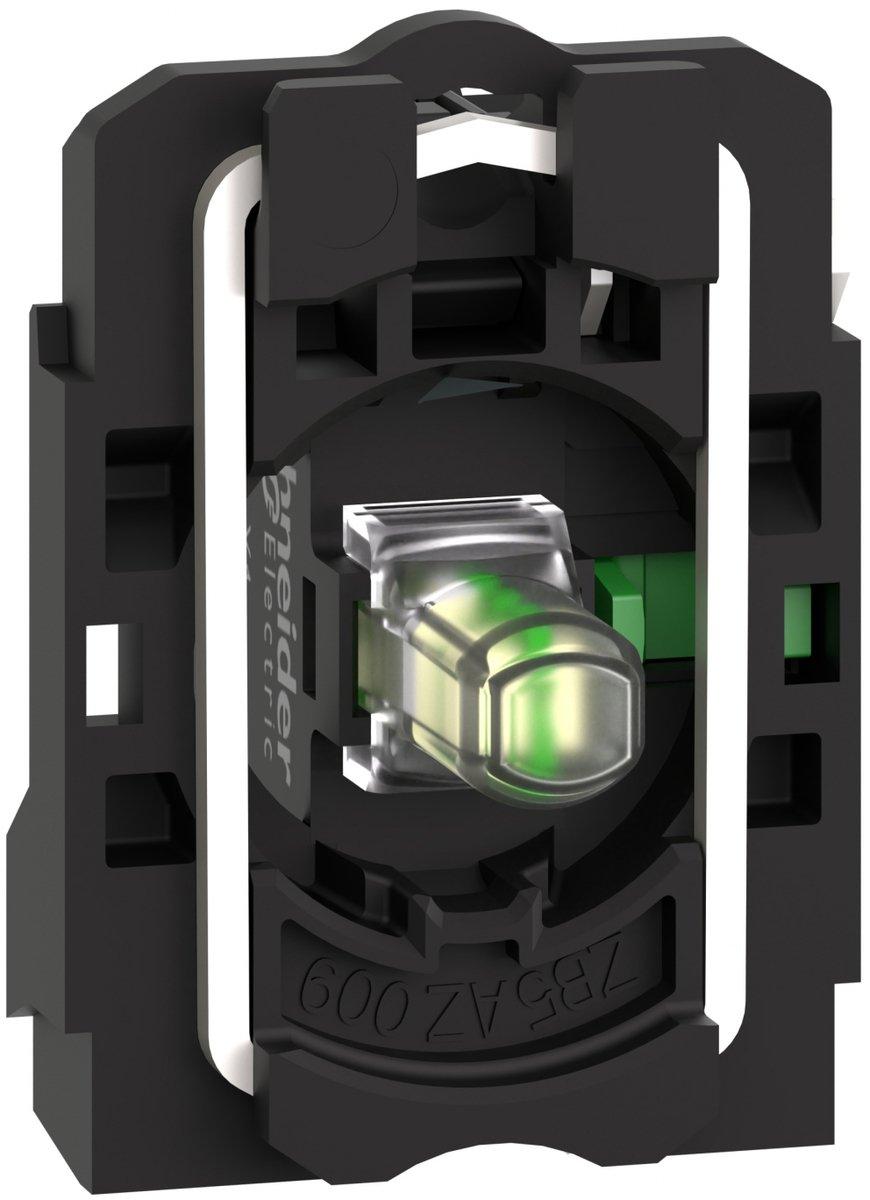 Hilfsschalterblock - Ø 22 - weiß Integral LED 1S
