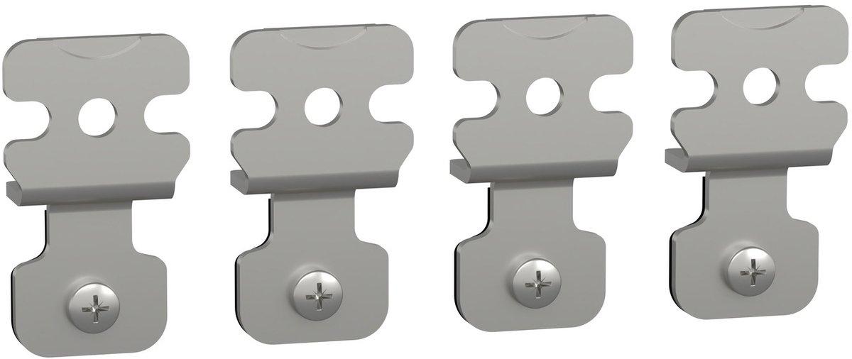 4 Wandbefestigungswinkel Edelstahl AISI 304 für Spacial S3X