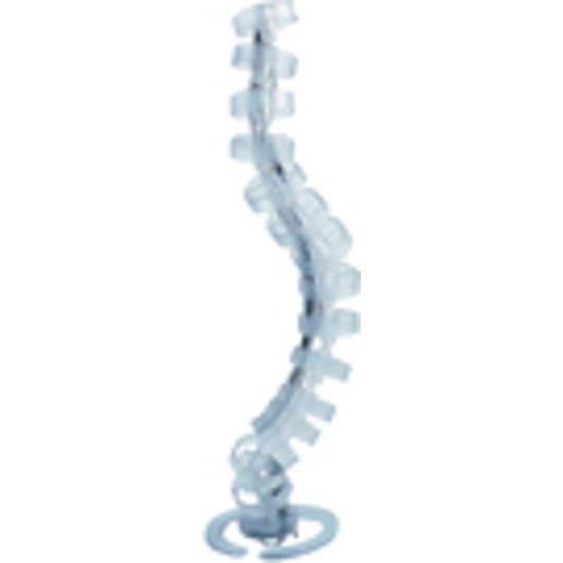 Sammelhalterung Cable worm CW-3 3-dimensional L770mm transparent weiß