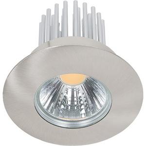 LED Einbaustrahler A 5068 S IP44 nickel-gebürstet 12W nw 38°