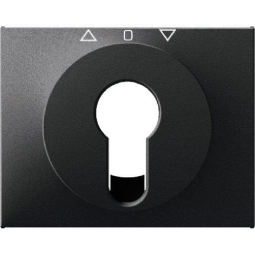 Zentralstück für Jalousie-Schlüsselschalter/-taster Berker K.1 anthraz