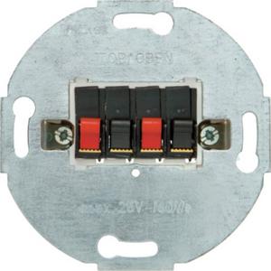 Stereo-Lautsprecher-Anschlussdose Modul-Einsätze anthrazit matt
