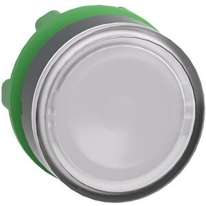 Frontelement Leuchtdrucktaster flach weiß mit Rastung ZB5-AH013