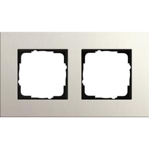 2-fach Abdeckrahmen für Esprit Linoleum-Multiplex hellgrau