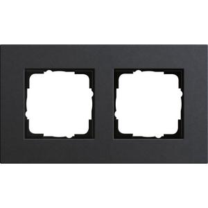 2-fach Abdeckrahmen für Esprit Linoleum-Multiplex anthrazit