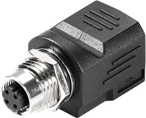 Adapter gerade RJ45 M12 Kat.5 (ISO/IEC 11801) IP 65