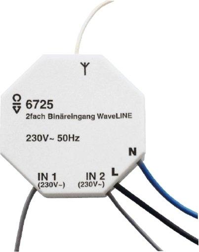 2-fach Binäreingang WaveLINE weiß