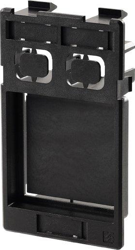 FrontCom Einsatzplatte geschirmt 1x Power 2xData