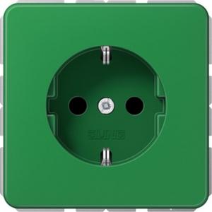 SCHUKO-Steckdose 16 A 250 V AC grün bruchsicher