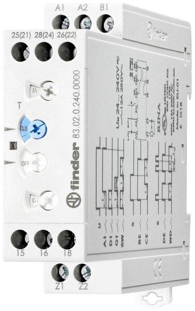 Multifunktion Zeitrelais 2W zeitverzögert 12A 24 - 240V AC/DC Serie 83