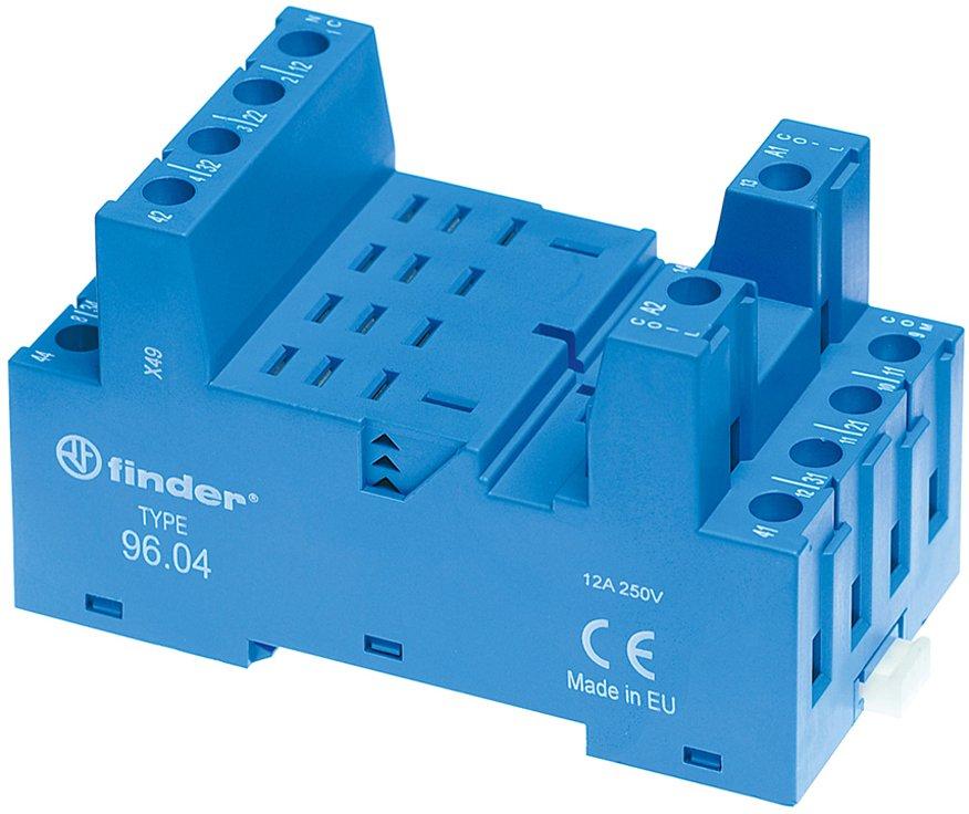 Relaisfassung Schraubkl. / box clamp für Relaistyp 56.34 blau Serie 96