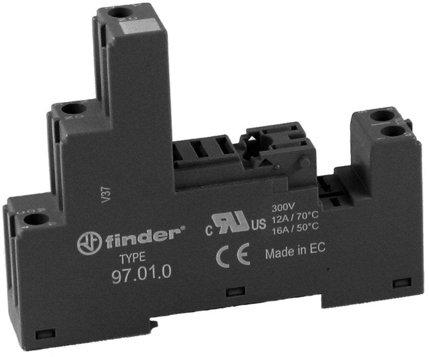 Relaisfassung Schraubklemmen für 46.61 schwarz Serie 97