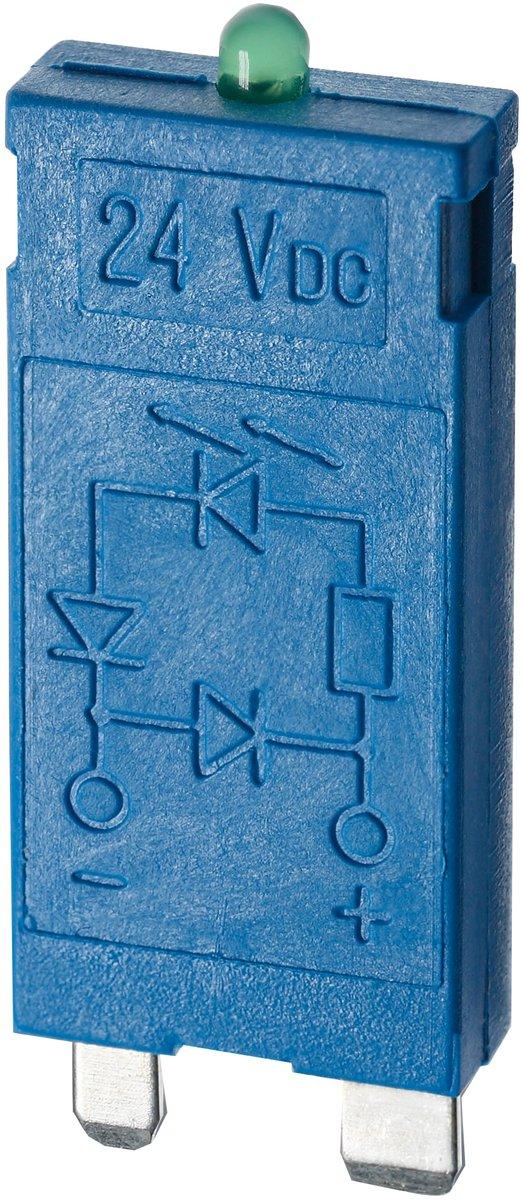 Anzeige EMV-Entstörmodul 6-24VDC LED Freilaufdiode LED grün Serie 99