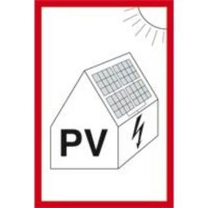 Hinweisschild Photovoltaikanlage VDE 100-712 Folie selbstkl. 148x105mm