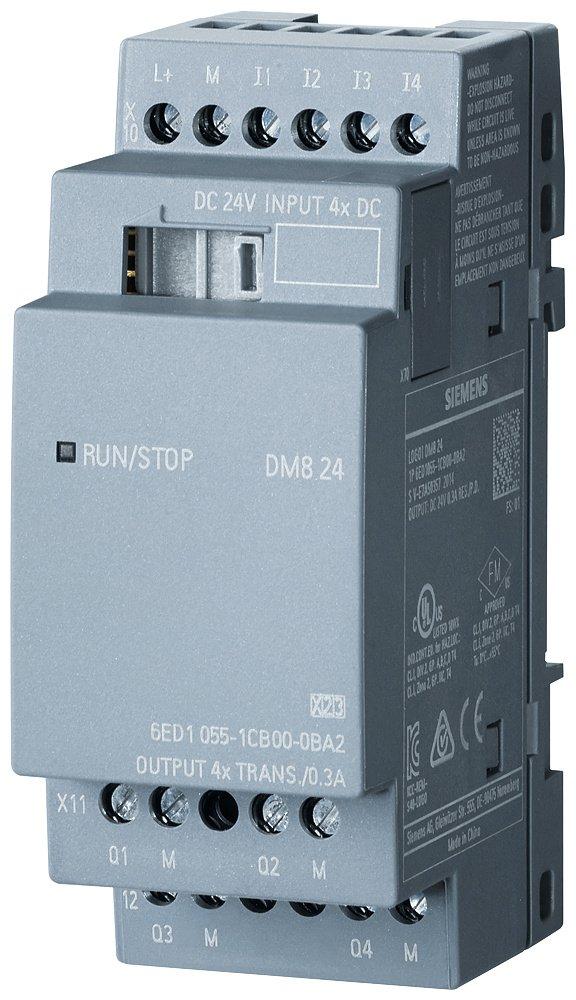 LOGO! DM8 24 Erweiterungsmodul SV/E/A 24V/24V/trans. 4 DE/4 DA