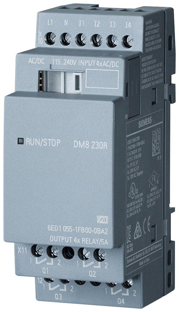 LOGO! DM8 230R Erweiterungsmodul SV/E/A 230V/230V/Relais 4 DE/4 DA