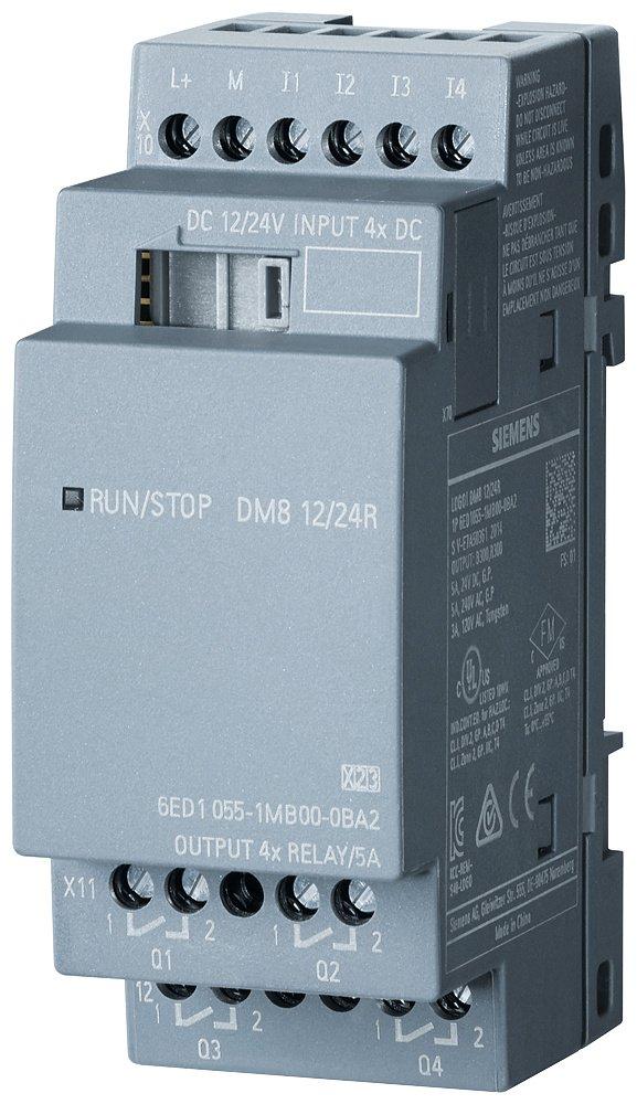 LOGO! DM8 12/24R Erweiterung SV/E/A 12 24V/12V/24V/Relais 4DE/4DA