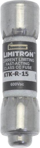 Sicherungseinsatz Niederspannung 15 A AC 600 V 10 x 38 mm CC UL flink