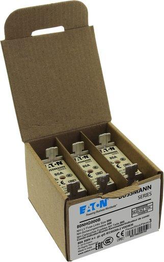 Sicherungseinsatz Niederspannung 80 A AC 500 V NH000 gL/gG IEC