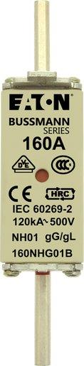 Sicherungseinsatz Niederspannung 160 A AC 500 V NH01 gL/gG IEC