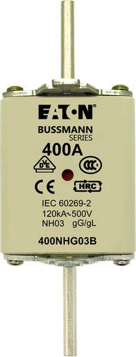 Sicherungseinsatz Niederspannung 400 A AC 500 V NH03 gL/gG IEC