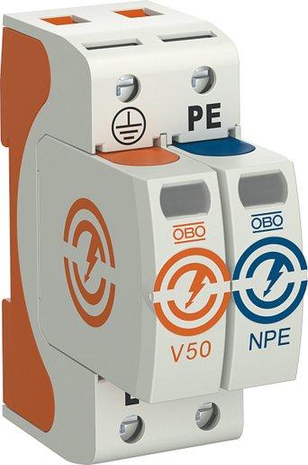 Kombiableiter V50 1-polig+NPE 280 V