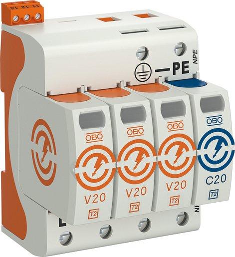 SurgeController V20 dreipolig mit NPE + FS 280 V