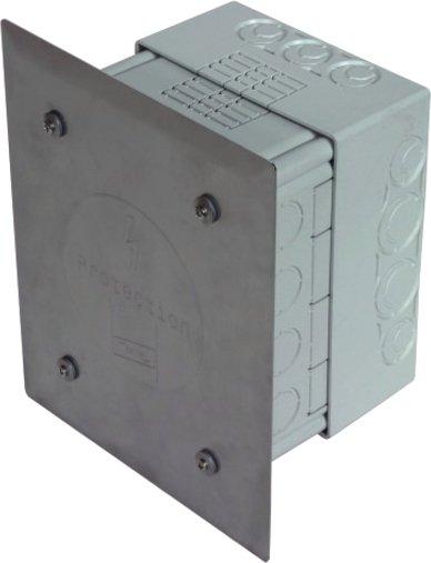 Trennstellenkasten f. WDV-Systeme 185x145x90mm K-grau V2A