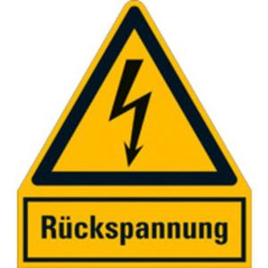 Warn-Kombischild Rückspannung Folie selbstklebend 240x210mm