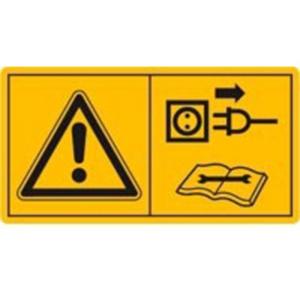 Sicherheitszeichen Reparatur-Wartungs-u. Reinigungs… Folie 35x68mm