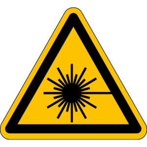 Warnschild Warnung vor Laserstrahl ASR/ISO Folie selbstkl. SL 100mm