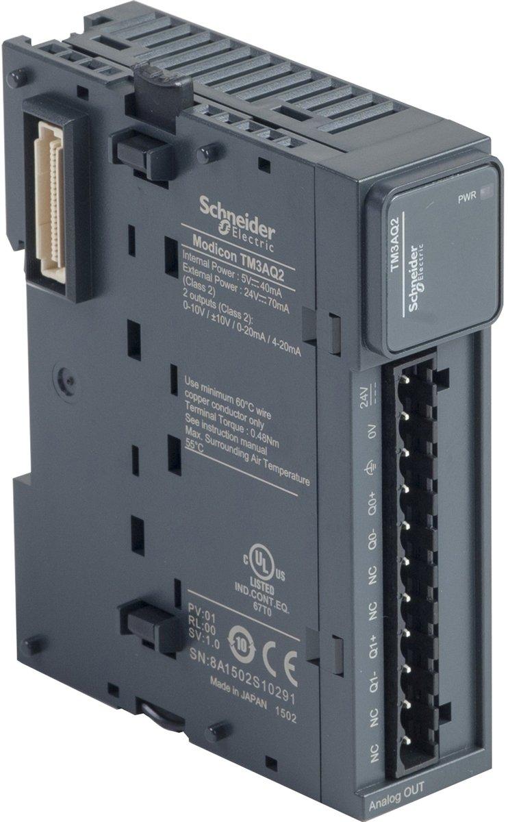 Analoges Ausgangsmodul Modicon TM3 2 Ausgänge Spannung / Strom Auflösung 12 Bit