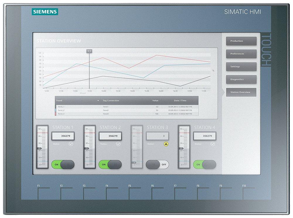 SIMATIC HMI KTP1200 BASIC DP Tasten/Touchbedienung 12" TFT 65k Farben