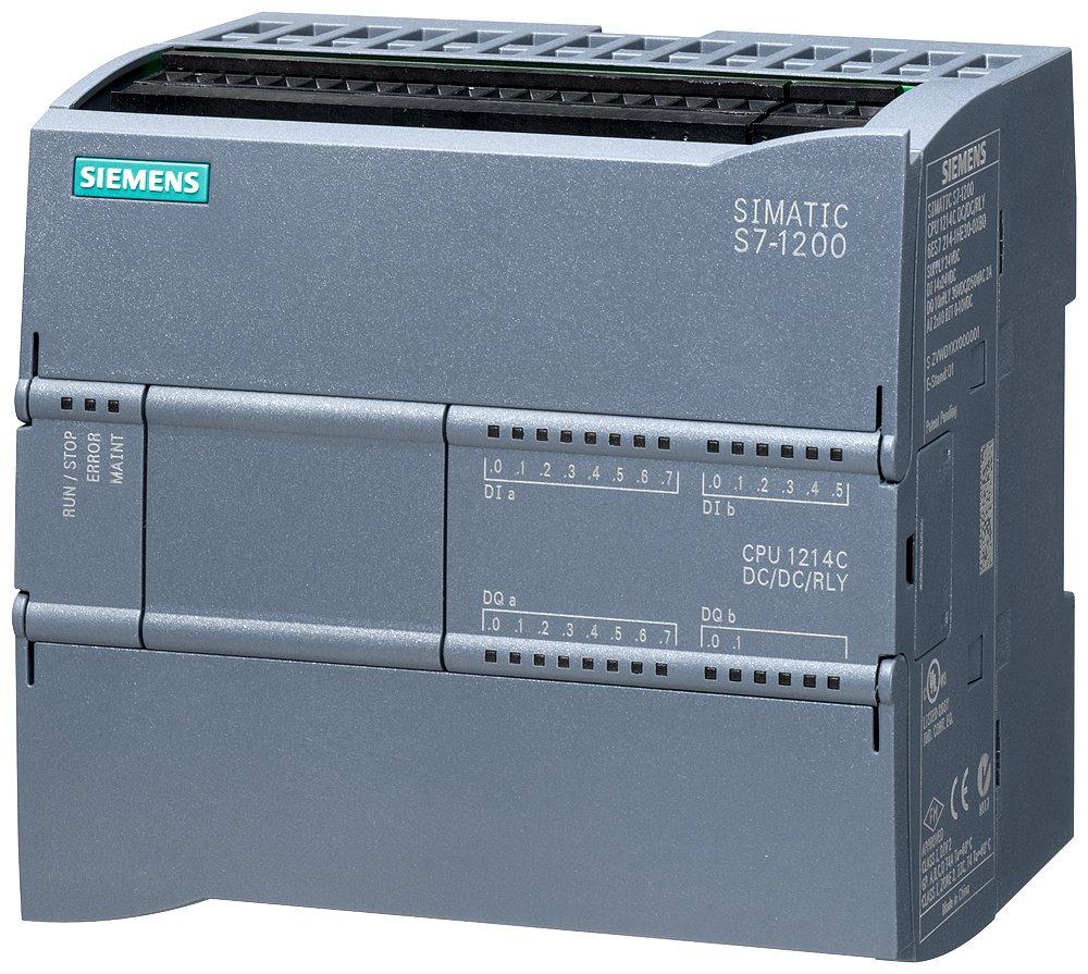 S7-1200 CPU 1214C DC/DC/REL 14DI / 10DO / 2 AI Versorgung 20,4-28,8VDC
