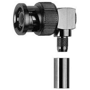 BNC-Kabelwinkelstecker Crimp G1 RG-58C/U löt/crimp 50 Ohm
