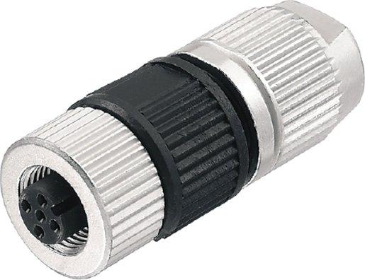 Freikonfektionierbare Buchse, Freikonfektionierbarer Stecker, M12, Buc