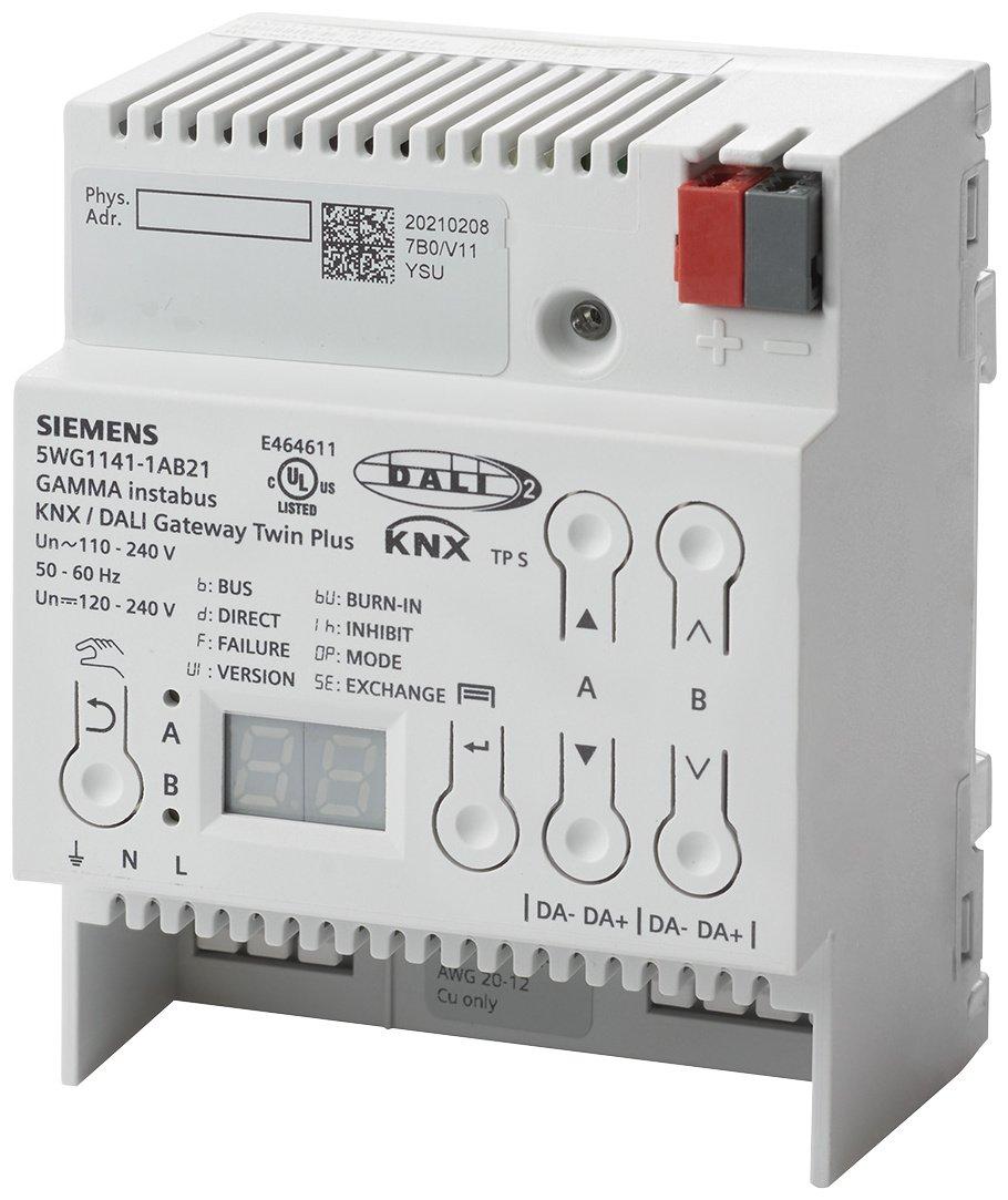 KNX DALI Gateway twin plus 2-Kanal für 2x 64 elektr. Vorschaltgräte (EVGs) REG