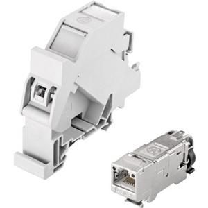 EPIC DATA HS RJ45 F 10G B Hutschienenadapter Kat.6A