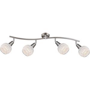 ELLIOTT Deckenleuchte 4 x E14-LED 4W 400 lm 3000K nickel matt satiniert