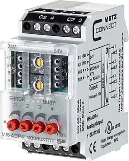 Modbus Modul RTU mit 4 analogen Spannungsausgängen MR-AOP4