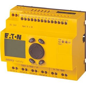 Sicherheitssteuerrelais 24VDC,14DI 4DO-Relais Display easyNet