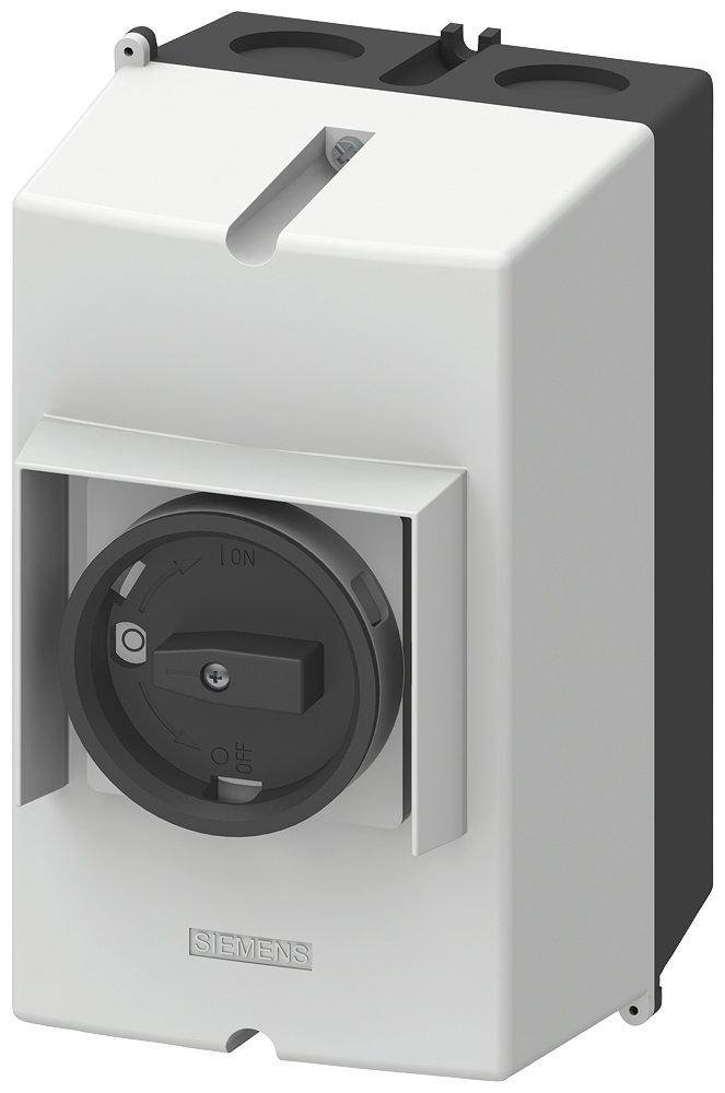 Aluguss-Aufbaugeh. IP65 Einbaubreite:72mm PE-Klemme für Leistungsschal